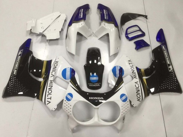 Purchase 1992-1993 White Blue Glossy Black Konica Minolta Honda CBR900RR 893 Motorcycle Fairings UK