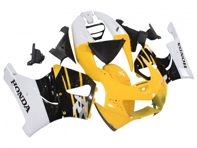 Purchase 1998-1999 White Yellow Glossy Black Honda CBR900RR 919 Motorcycle Fairings UK