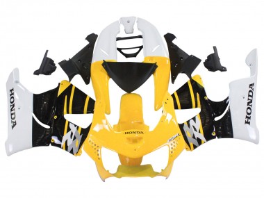 Purchase 1998-1999 White Yellow Glossy Black Honda CBR900RR 919 Motorcycle Fairings UK