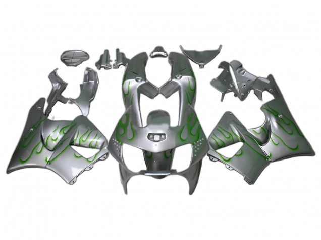 Purchase 1998-1999 Silver Green Flame Honda CBR900RR 919 Motorcycle Fairings UK