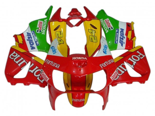 Purchase 1998-1999 Red Yellow Green White Fortuna Castrol Honda CBR900RR 919 Motorcycle Fairings UK