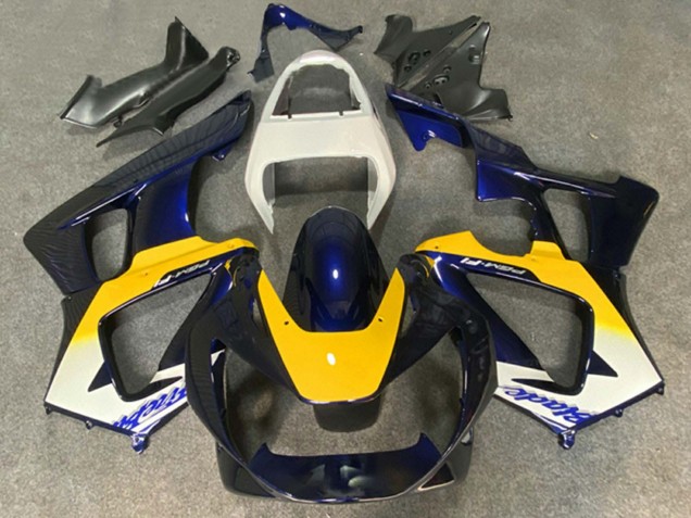 Purchase 2000-2001 White Yellow Dark Blue Honda CBR900RR 929 Motorcycle Fairings UK