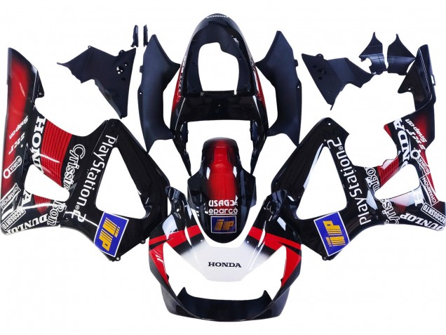 Purchase 2000-2001 Red White Glossy Black PlayStation 2 Honda CBR900RR 929 Motorcycle Fairings UK