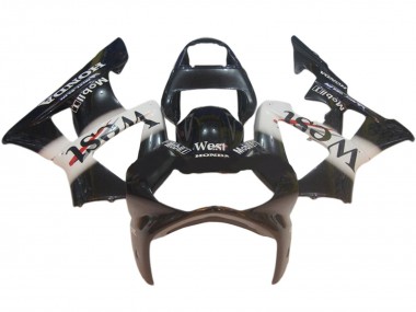 Purchase 2000-2001 Glossy Black White West Honda CBR900RR 929 Motorcycle Fairings UK