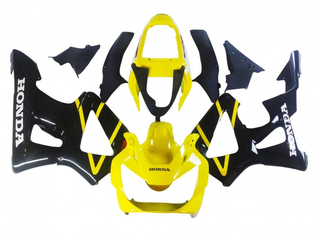 Purchase 2000-2001 Yellow Glossy Black Honda CBR900RR 929 Motorcycle Fairings UK