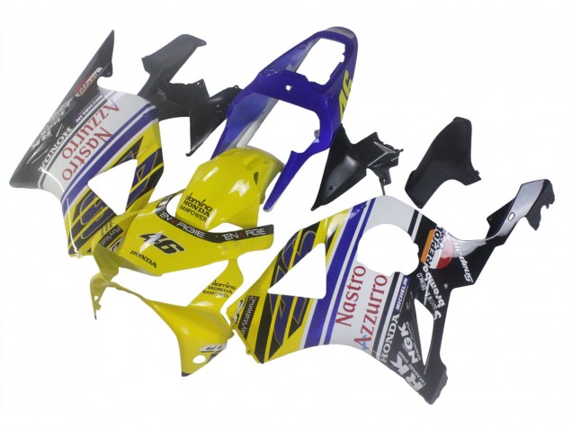 Purchase 2002-2003 Blue Yellow Glossy Black Red Nastro Azzurro 46 Honda CBR900RR 954 Motorcycle Fairings UK