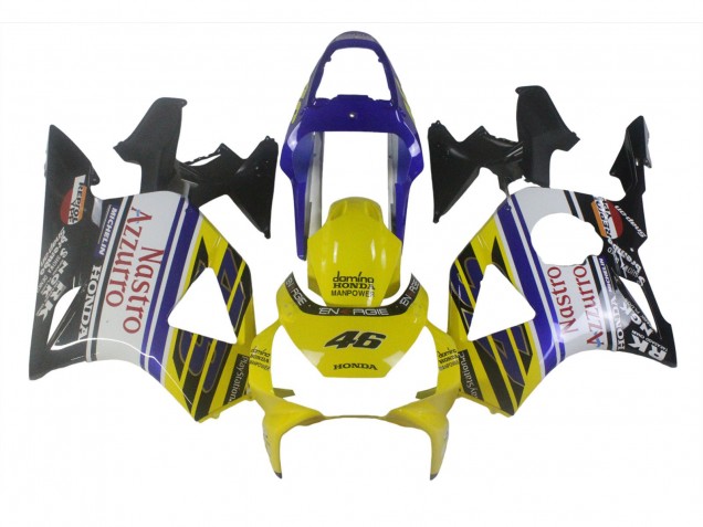 Purchase 2002-2003 Blue Yellow Glossy Black Red Nastro Azzurro 46 Honda CBR900RR 954 Motorcycle Fairings UK