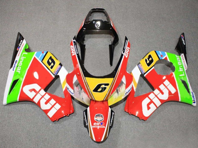 Purchase 2002-2003 White Red Yellow Blue Green Black Elf Givi 6 Honda CBR900RR 954 Motorcycle Fairings UK