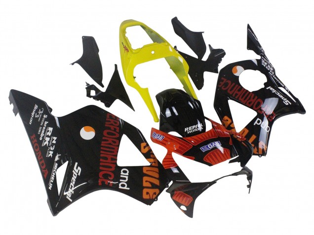 Purchase 2002-2003 Yellow Red Glossy Black Repsol Rossi Honda CBR900RR 954 Motorcycle Fairings UK