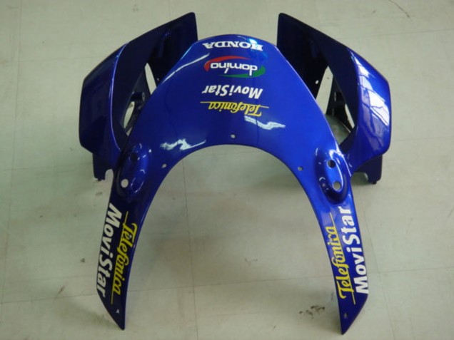 Purchase 2002-2003 Blue Yellow Glossy Black Telefumica MoviStar Castrol Honda CBR900RR 954 Motorcycle Fairings UK
