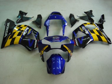 Purchase 2002-2003 Blue Yellow Glossy Black Telefumica MoviStar Castrol Honda CBR900RR 954 Motorcycle Fairings UK