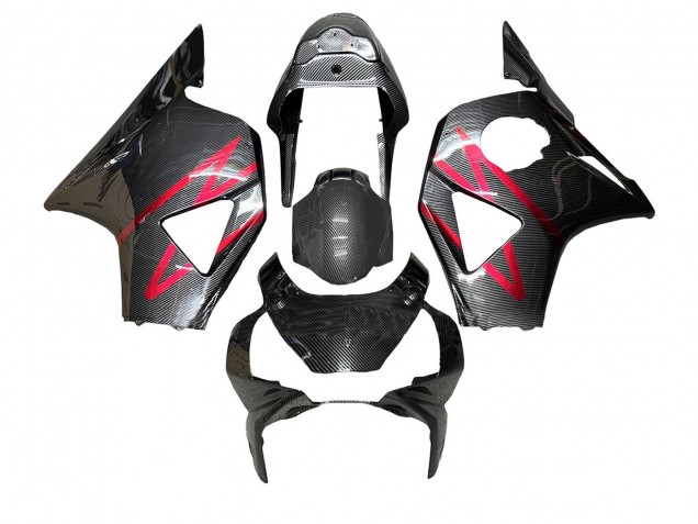 Purchase 2002-2003 Black Carbon Fiber Red Stripe Honda CBR900RR 954 Motorcycle Fairings UK