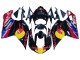 Purchase 2007-2014 Glossy Black Yellow Blue Red Bull Ducati 848/1098/1198 Motorcycle Fairings UK