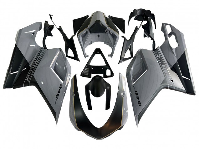 Purchase 2007-2014 Silver Gold Matte Black Ducati 848 Motorcycle Fairings UK