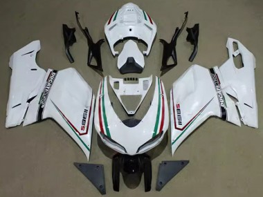 Purchase 2007-2014 White Red Green Black Corse Ducati 1198 Motorcycle Fairings UK