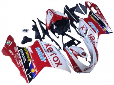 Purchase 2007-2014 White Red Glossy Black Valsir Xerox Ducati 848/1098/1198 Motorcycle Fairings UK