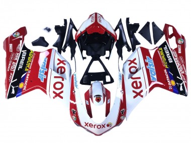 Purchase 2007-2014 White Red Glossy Black Valsir Xerox Ducati 848/1098/1198 Motorcycle Fairings UK