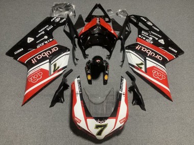 Purchase 2007-2014 White Red Glossy Black Ducati 848/1098/1198 Motorcycle Fairing Kits UK