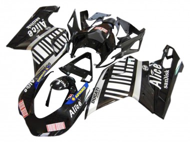 Purchase 2007-2014 Silver Glossy Black Alice Sandisk Ducati 1098 Motorcycle Fairings UK