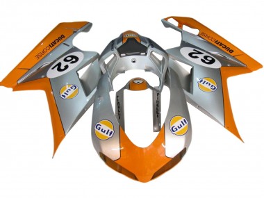 Purchase 2007-2014 Silver Orange Gulf 62 Ducati 848/1098/1198 Motorcycle Fairings UK