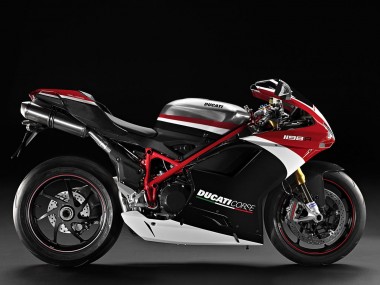 Purchase 2007-2014 White Red Glossy Black Ducati 848/1098/1198 Motorcycle Fairings UK