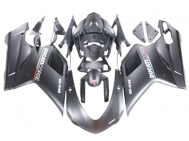 Purchase 2007-2014 Matte Grey Ducati 848 Motorcycle Fairings UK