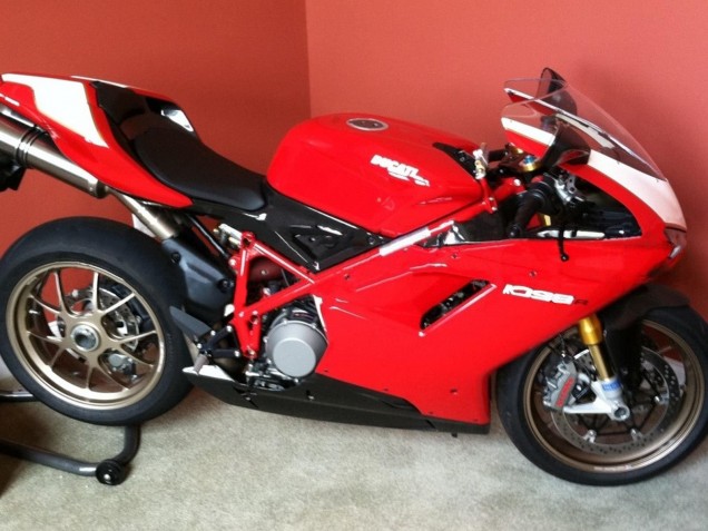 Purchase 2007-2014 White Red Glossy Black Ducati 1098 Motorcycle Fairings UK