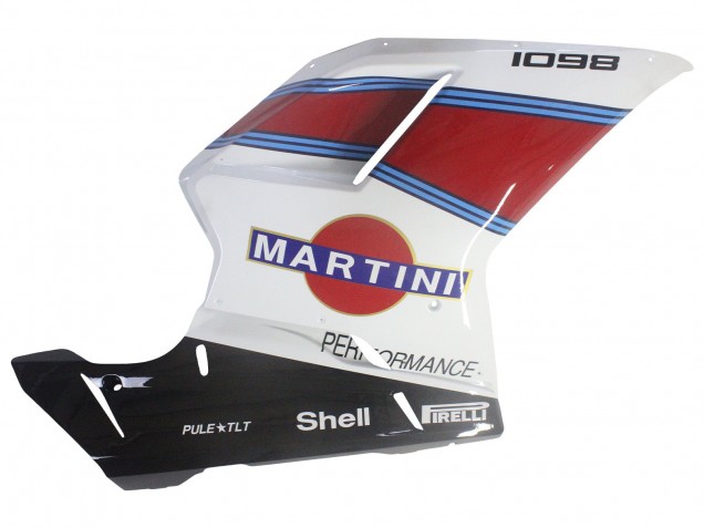 Purchase 2007-2014 White Red Blue Glossy Black Martini Ducati 1098 Motorcycle Fairings UK