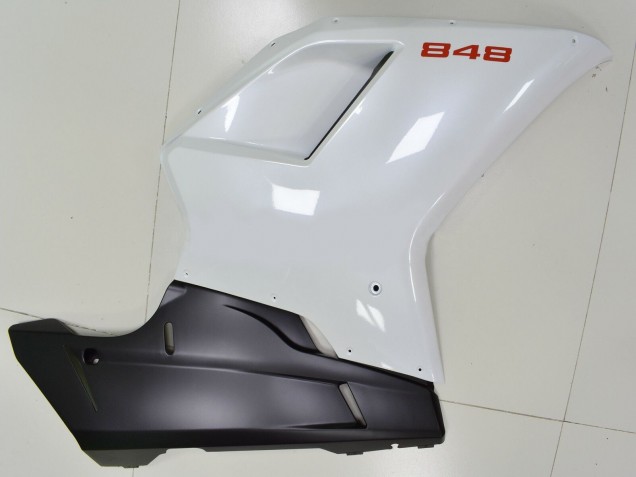 Purchase 2007-2014 White Matte Black Ducati 848 Motorcycle Fairings UK
