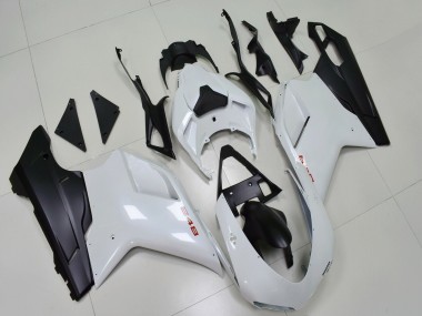Purchase 2007-2014 White Matte Black Ducati 848 Motorcycle Fairings UK