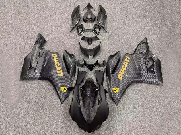 Purchase 2011-2014 Black Carbon Fiber Style Ducati Panigale 899/1199 Motorcycle Fairings UK