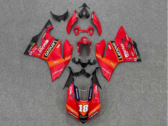 Purchase 2011-2014 Red Orange Black Monster Lenovo 18 Ducati Panigale 899/1199 Motorcycle Fairings UK