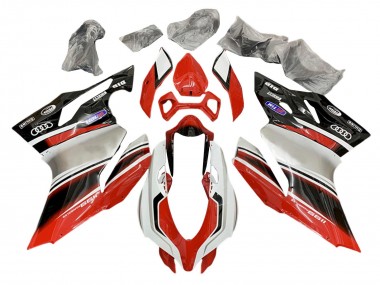 Purchase 2011-2014 Silver Red Glossy Black Ducati 1199 Motorcycle Fairings UK