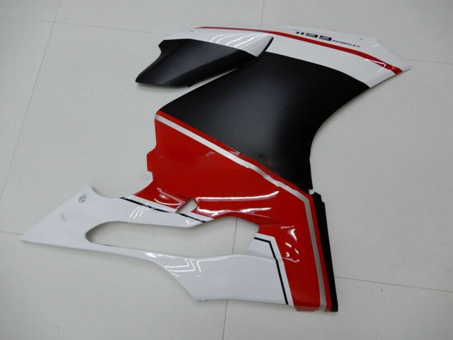 Purchase 2011-2014 White Red Matte Black Ducati 1199 Motorcycle Fairings UK