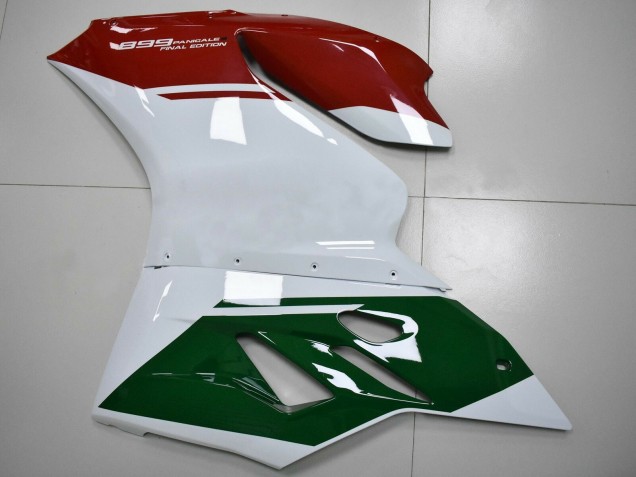 Purchase 2011-2014 White Red Dark Green Ducati Panigale 899 Motorcycle Fairings UK