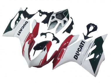 Purchase 2011-2014 White Red Glossy Black Ducati Panigale 899 Motorcycle Fairings UK