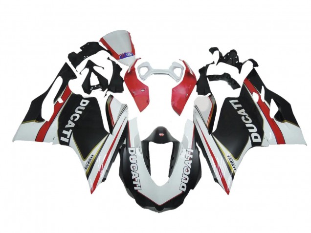 Purchase 2011-2014 White Red Black Ducati Panigale 1199 Motorcycle Fairings UK