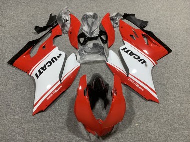 Purchase 2011-2014 Red White Glossy Black Ducati 1199 Motorcycle Fairings UK