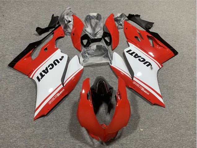 Purchase 2011-2014 Red White Glossy Black Ducati 1199 Motorcycle Fairings UK