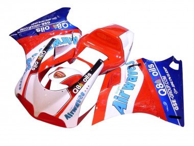 Purchase 1993-2005 White Red Blue Air Waves Ducati 748/916/996/998 Motorcycle Fairings UK