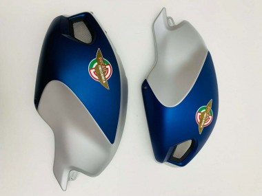 Purchase 2008-2012 Dark Blue Silver Ducati Monster 696 796 1100 1100S Motorcycle Fairings UK