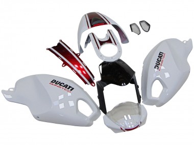 Purchase 2008-2012 White Red Glossy Black Ducati Monster 696 796 1100 1100S Motorcycle Fairings UK