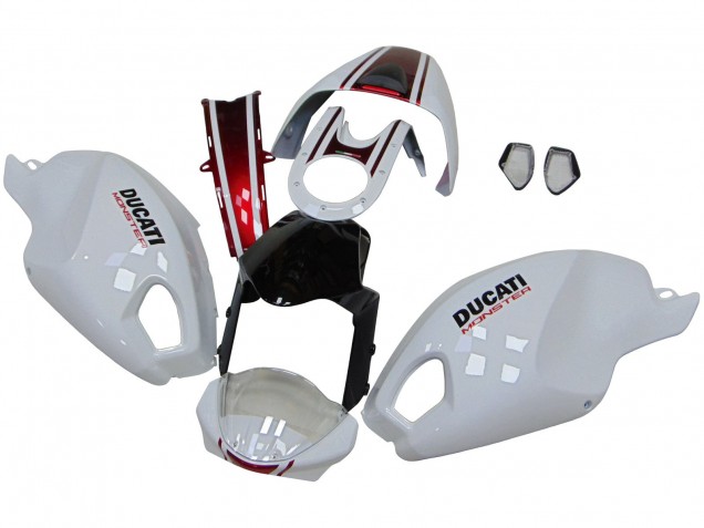 Purchase 2008-2012 White Black Red Ducati Ducati Monster 696 796 1100 1100S Motorcycle Fairings UK Purchase 2008-2012 White Black Red Ducati Ducati Monster 696 796 1100 1100S Motorcycle Fairings UK