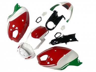 Purchase 2008-2012 White Red Green Ducati Monster 696 796 1100 1100S Motorcycle Fairing UK