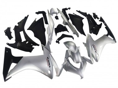 Purchase 2013-2015 Silver Glossy Black Honda CBR500R Motorcycle Fairing UK
