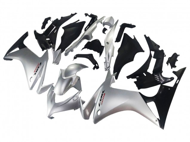 Purchase 2013-2015 Silver Glossy Black Honda CBR500R Motorcycle Fairing UK