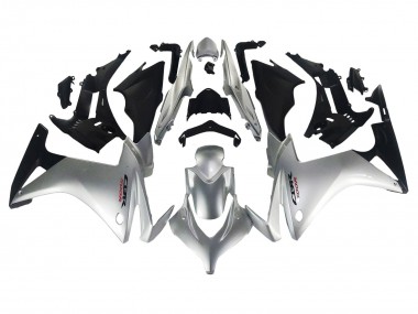 Purchase 2013-2015 Silver Glossy Black Honda CBR500R Motorcycle Fairing UK