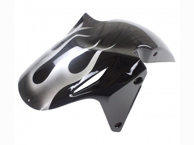 Purchase 2013-2015 Glossy Black Silver Flame Honda CBR500R Motorcycle Fairings UK