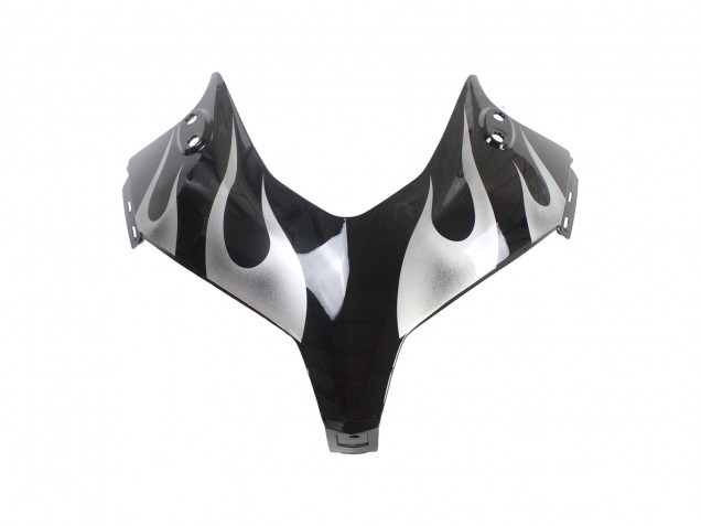 Purchase 2013-2015 Glossy Black Silver Flame Honda CBR500R Motorcycle Fairings UK
