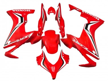 Purchase 2013-2015 Red White Black Stripe Honda CBR500R Motorcycle Fairings UK